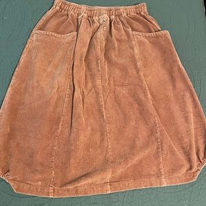 Corduroy Mid length skirt